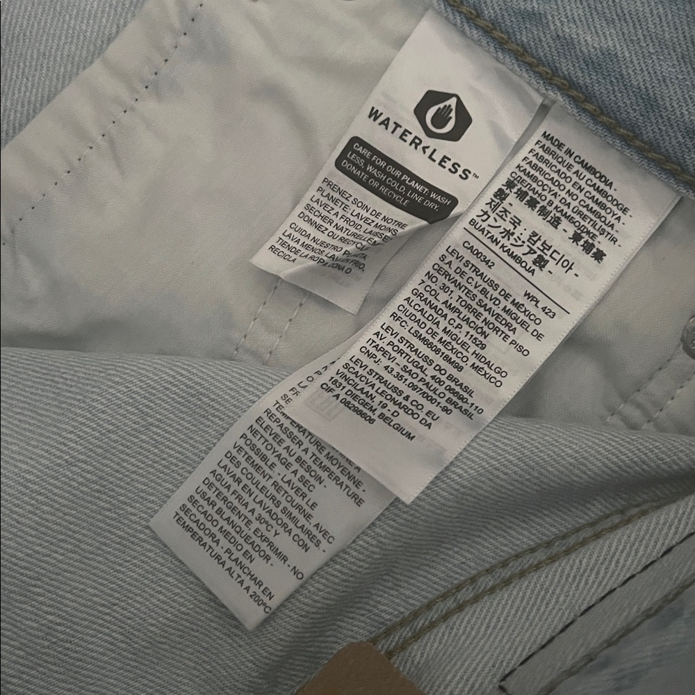 Levi's (31) Low Pro Profil Bas Mid Rise Straight distressed - Picture 9 of 13